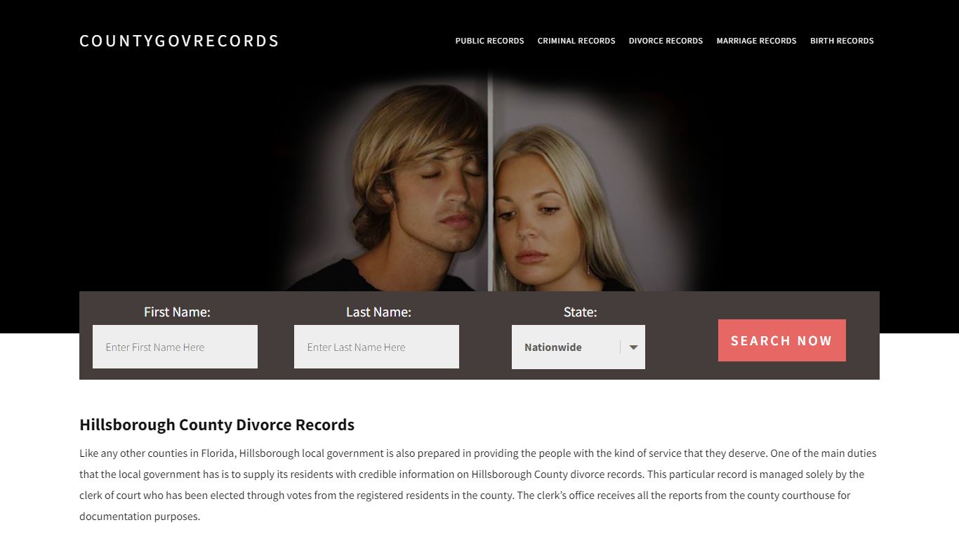 Hillsborough County Divorce Records | Enter Name and Search|